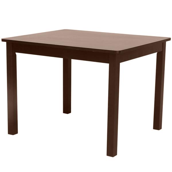 Kids Wood Table &amp; 4 Chairs Set Espresso