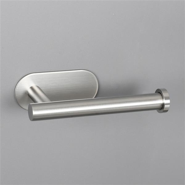 Stainless Steel Toilet Paper HolderAdhensive Tissue Paper Roll Holderfor Bathroom Nickel