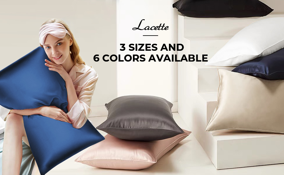 mulberry silk pillowcase 2 pack champange standard size set of 2 lacette blissy hair skin women 