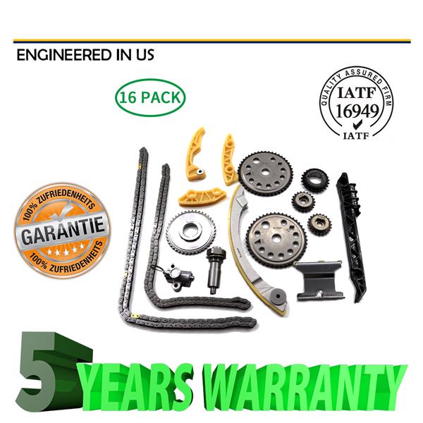 For 00-11 GM 2.0L 2.2L 2.4L Ecotec Engine Timing Chain w/ Balance Shaft Kit L61