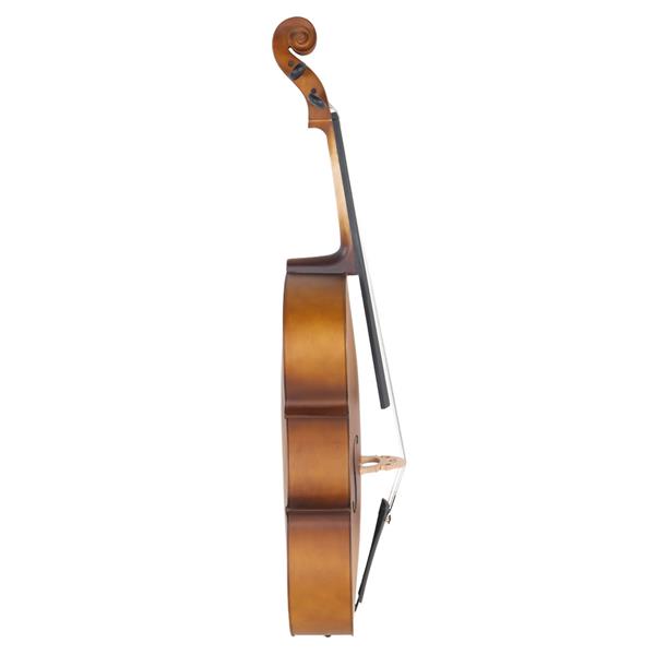 4/4 Acoustic Cello   Case   Bow   Rosin Wood Color