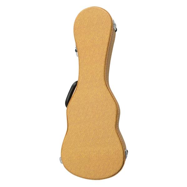 [Do Not Sell on Amazon]Glarry 23&quot; Top Grade Concert Leather Ukulele Case Yellow