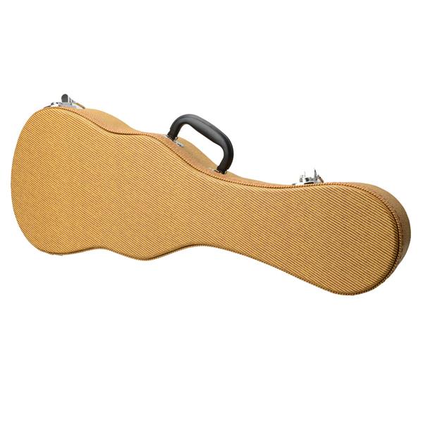 [Do Not Sell on Amazon]Glarry 23&quot; Top Grade Concert Leather Ukulele Case Yellow