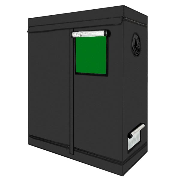 LY-120*60*150cm Home Use Dismountable Hydroponic Plant Growing Tent with Window Green &amp; Black
