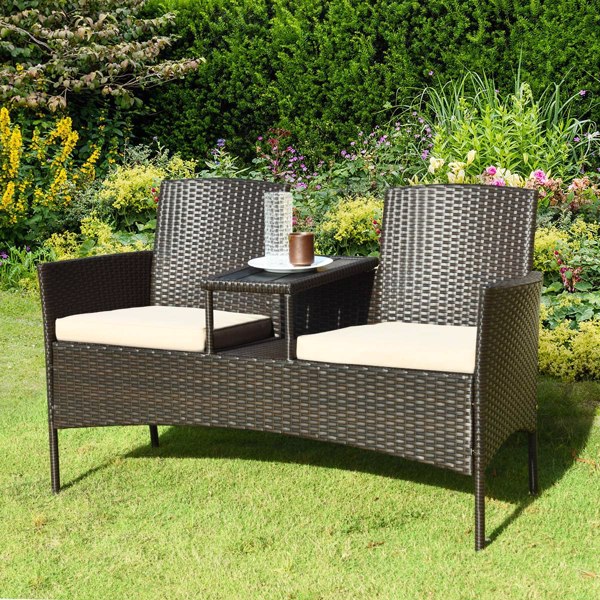 Outdoor Rattan Furniture Sofa And Table Set