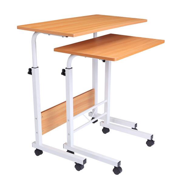 Removable P2 15MM Chipboard &amp; Steel Side Table Beech Wood Color