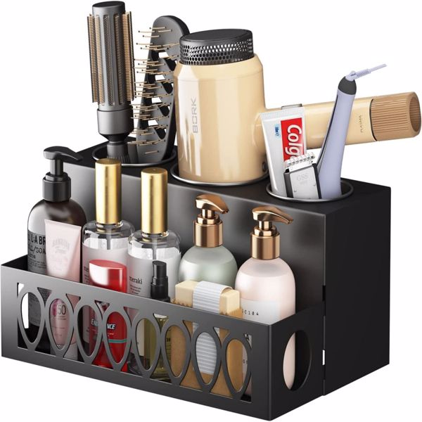 Hair dryer storage rack bracket bathroom finishing kit