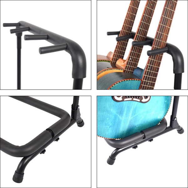 Do Not Sell on Amazon3-Slot Guitar Holder Rack Stand Black