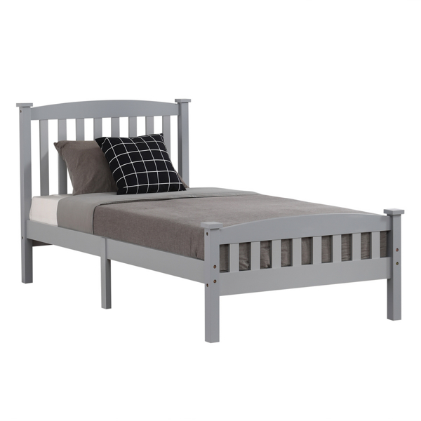 Vertical Bed Gray Twin