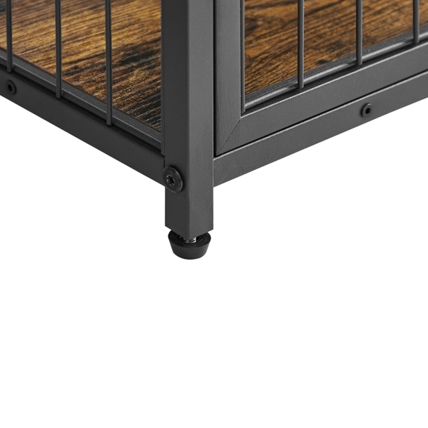 Furniture Dog Crates for small dogs Wooden Dog Kennel Dog Crate End Table, NightstandRustic Brown,19.69''W*22.83''D*26.97''H