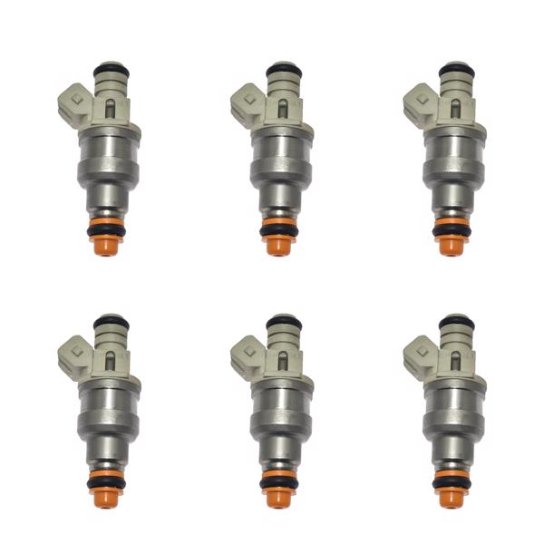 6pcs Fuel Injectors Compatible for Ford 2.3 2.9 3.0 3.8 4.9 5.0 0280150710 F47E-A2E