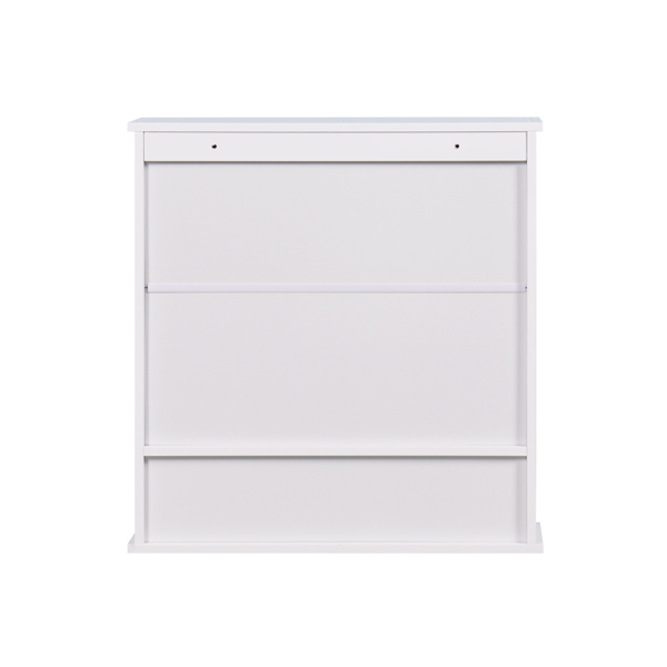 Wall Mounted Bathroom Cabinet with 2 Mirror Doors and Adjustable Shelf