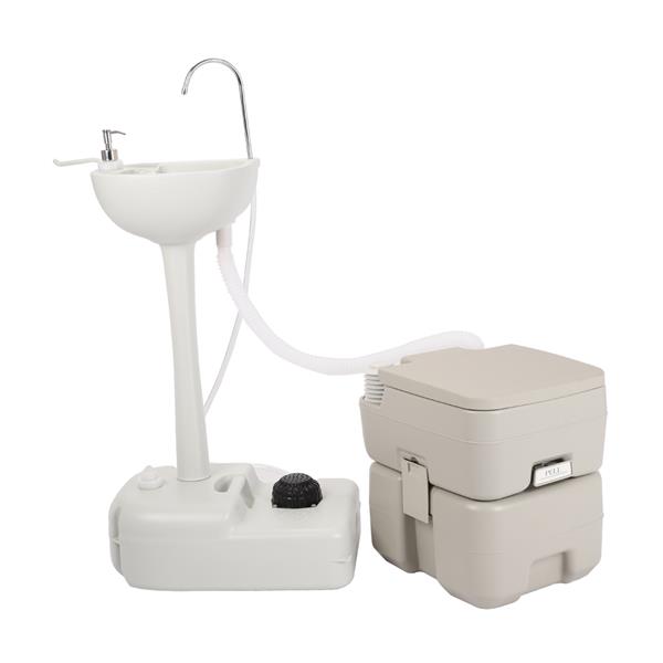 CHH-7701 1020T Portable Removable Outdoor Hand Sink with Portable Toilet