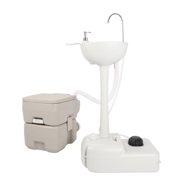 CHH-7701 1020T Portable Removable Outdoor Hand Sink with Portable Toilet