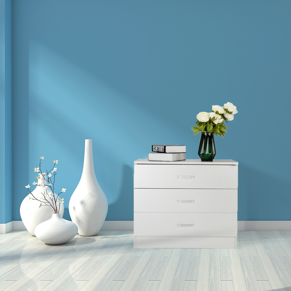 Wood Simple 3-Drawer Dresser White