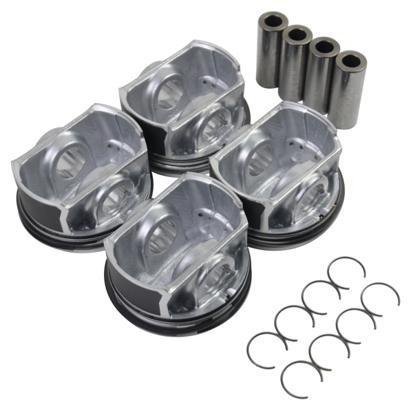 4x Pistons 21mm Fits 2.0 TFSI Audi VW A3 A4 Q5 TT Jetta GTI Passat 2008-2011 06H107065AB 06H107065AH 06H107065BE