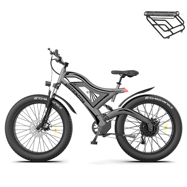 Hot Fat Tire Adults Electric Bicycle 26 In. Electric Mountain Bike All Terrain e-bike Ebike 48V 15AH S18
