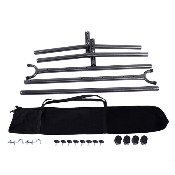 Hammock Accessory Portable Hammock Stand Black Background &amp; Silver Flower