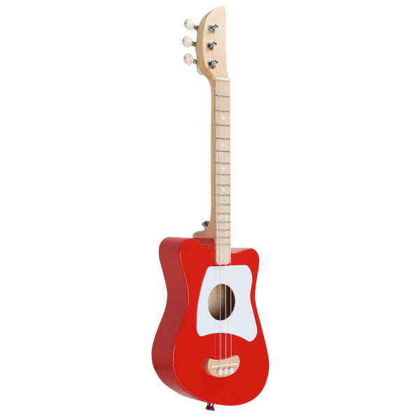 Mini 3 String  Basswood Acoustic Guitar Red