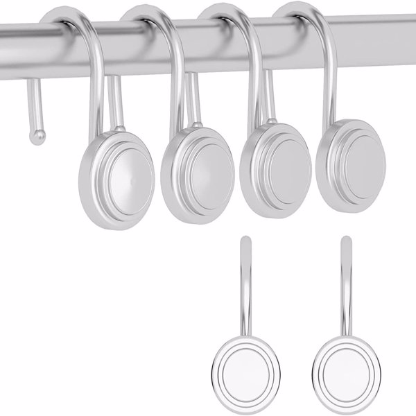 Bath curtain hook nickel silver plating