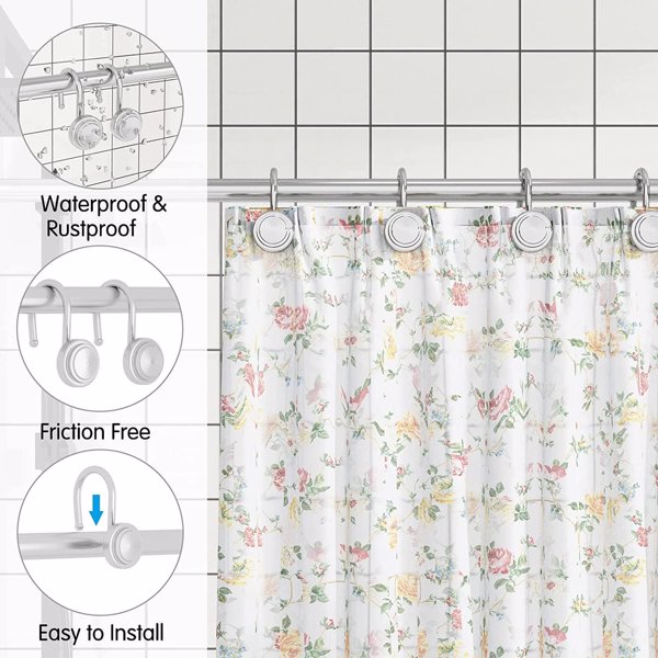 Bath curtain hook nickel silver plating