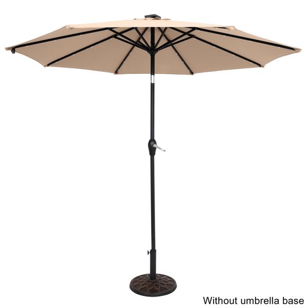 9FT Light Umbrella Waterproof Folding Sunshade Top Color(Resin Baseis not included, and 75690825650105749461798053133242 codes are required for the resin base)