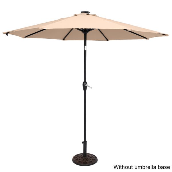 9FT Light Umbrella Waterproof Folding Sunshade Top Color(Resin Baseis not included, and 75690825650105749461798053133242 codes are required for the resin base)