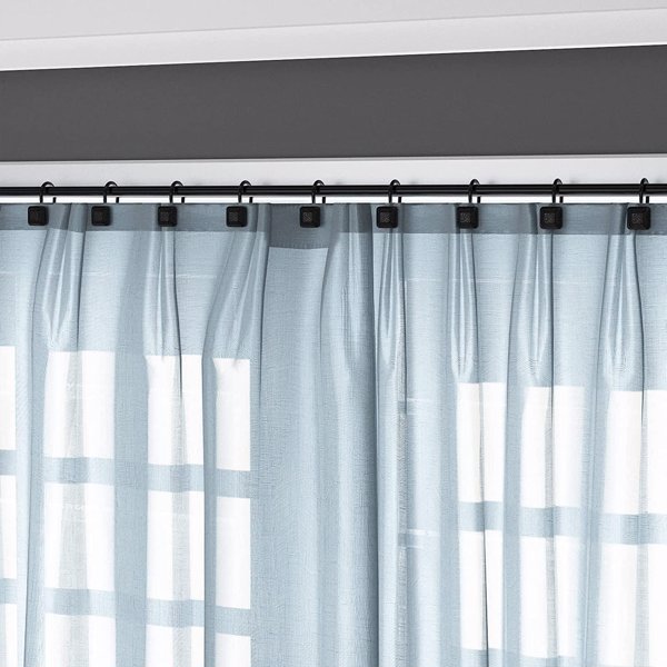 Shower curtain hook black