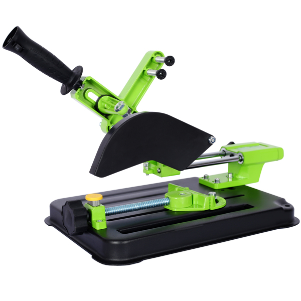 Universal Angle Grinder Stand,Grinder Holder Sliding Handle bracketUpgraded Cast Iron Base ,Cutting Angle Adjustable for 100 and 125 Angle Grinder