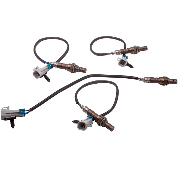 4 Oxygen Sensors Mass Airflow for GMC Sierra for GMC 1500 5.3L 2005 Up&amp; Down