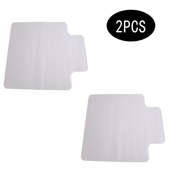 2PCS  90 x 120 x 0.2cm PVC Home-use Protective Mat for Floor Chair Transparent