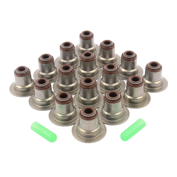 16Pcs FKM Valve Seals .313&quot; x .500&quot; Metal Clad For GM LS1 LS3 LS6 4.8L 5.3L 6.0L 6.2L