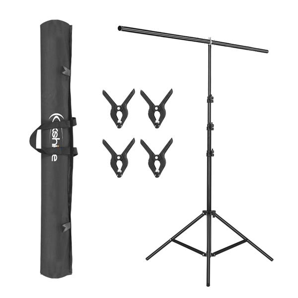 T-Shape Backdrop Stand with 150cm Crossbar &amp; Clamps &amp; Carry Bag(Do Not Sell on Amazon)