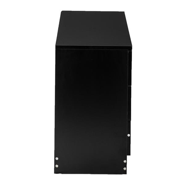 Wood Simple 3-Drawer Dresser Black
