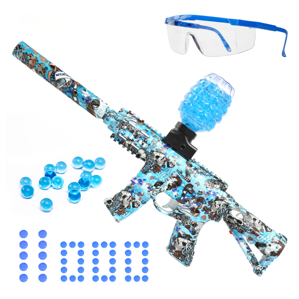 Splatter Ball Gun Gel Ball Blaster Toy Guns,NO for Nerf Guns EVA Bullet,Electric M416 with 11000 Non-Toxic,Eco-Friendly,Biodegradable Gellets,Outdoor Yard Activities Shooting Game(Mini)