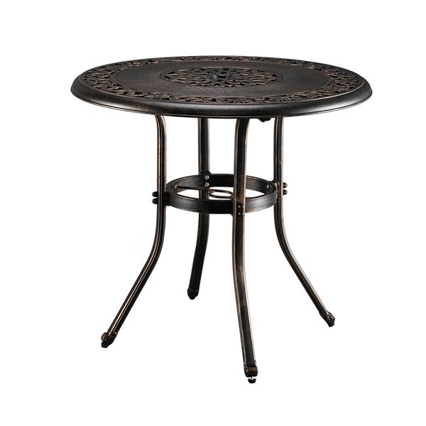 32*32*29&quot; Outdoor Cast Aluminum Round Dining Table