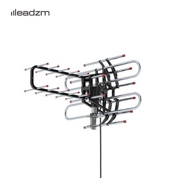 TA-851B 360Rotation UV Dual Frequency 45-860MHz 22-38dB Open Antenna Silver
