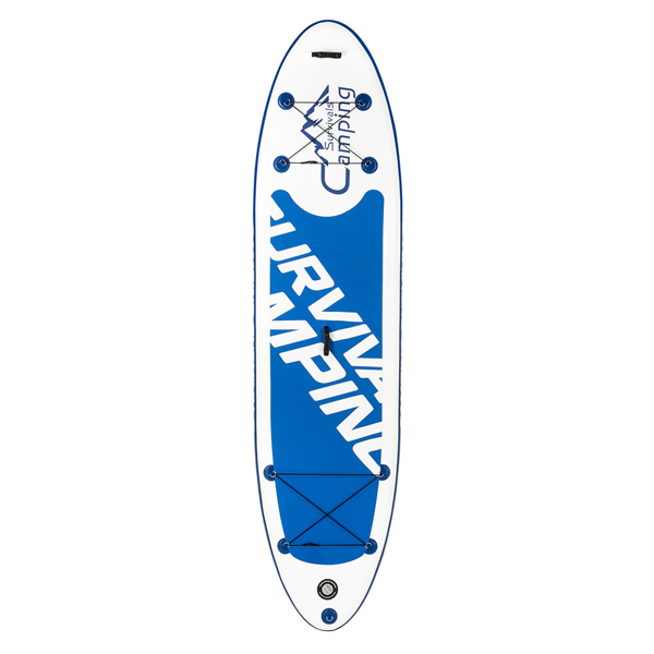 11' Adult Inflatable SUP Stand Up Paddle Board White &amp; Dark Blue &amp; Black