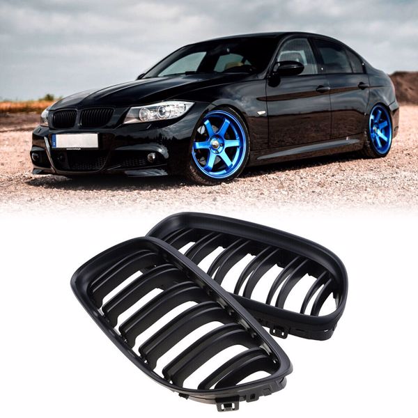 LEAVAN For BMW 09-12 3 Series E90 Front Kidney Grille Gloss Black