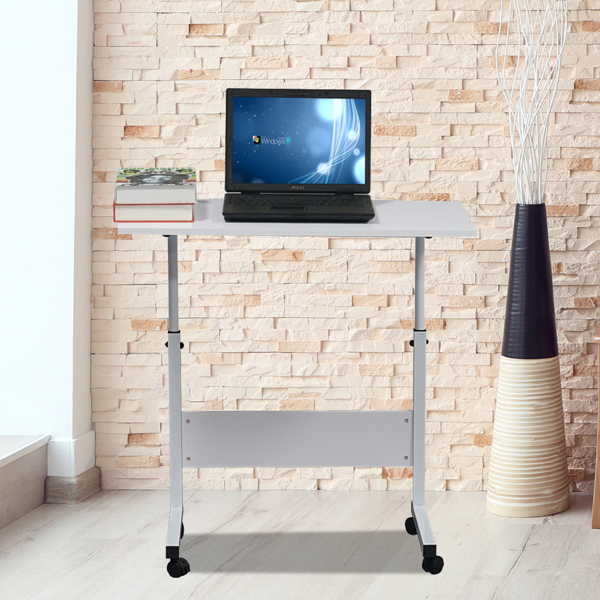 Removable P2 15MM Chipboard &amp; Steel Side Table with Baffle White