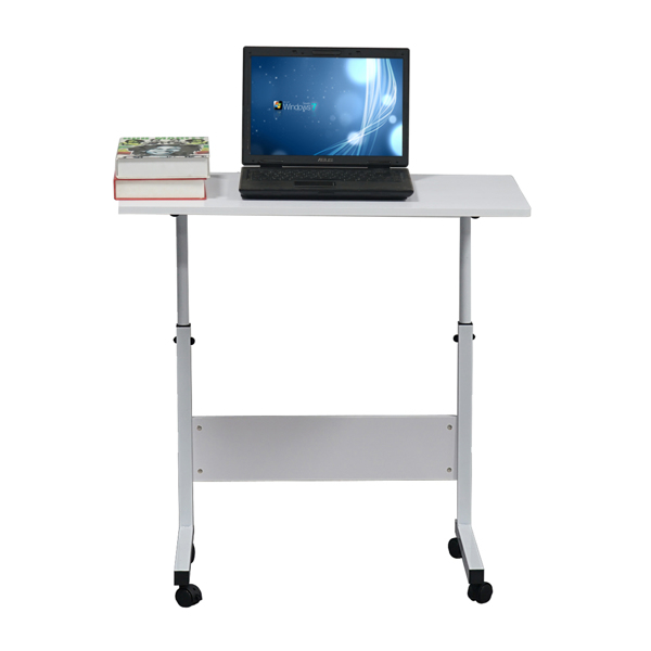 Removable P2 15MM Chipboard &amp; Steel Side Table with Baffle White