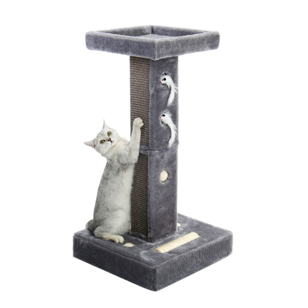 Modern Cat Tree Cat Scratching Post with Sisal Scratching Posts, Cozy Perch and Cat Interactive Toy