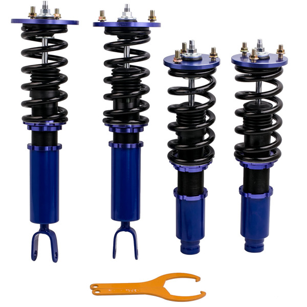 Coilover Suspension Struts Shock Absorbers For Honda Accord 1990-1997 &amp;  Acura CL 1997-1999 Blue