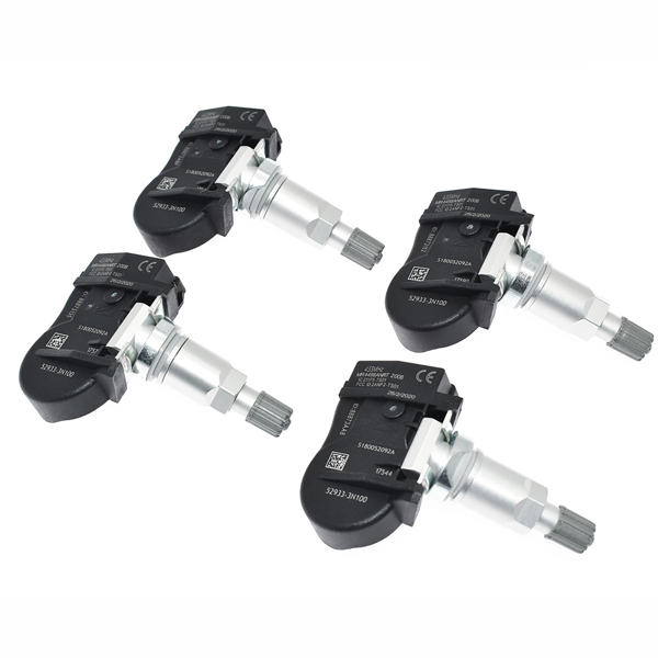 4 Pcs TPMS Tire Pressure Sensors 433MHz for Hyundai Kia 529333N100