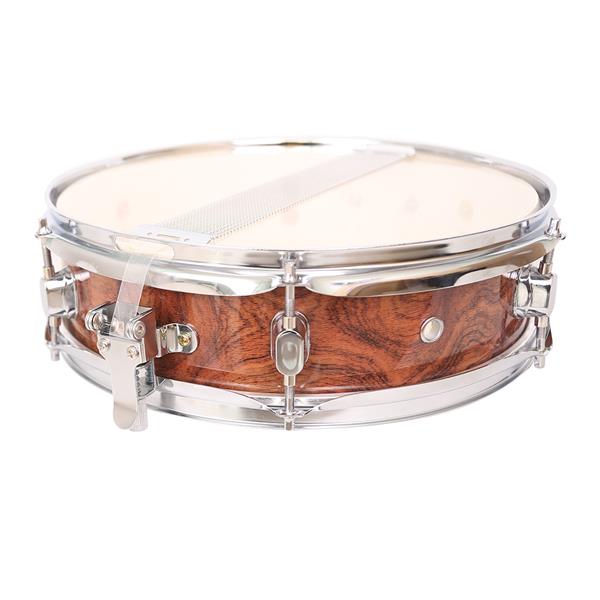 [Do Not Sell on Amazon]Glarry 13 x 3.5&quot; Snare Drum Poplar Wood Drum Percussion Set Tiger Stripes