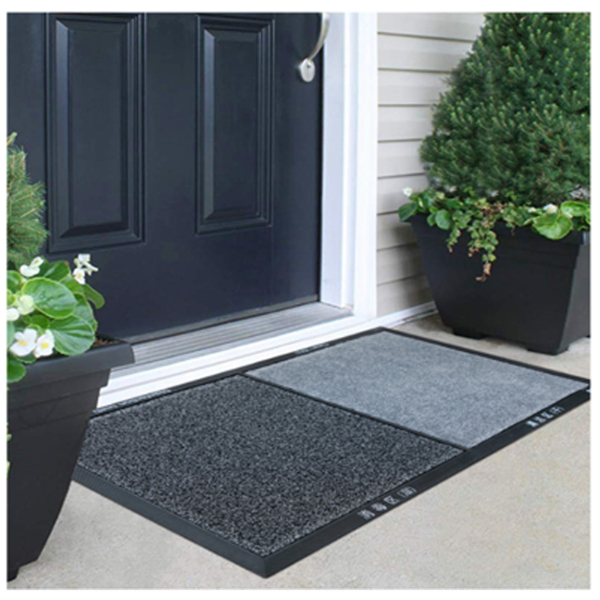 2 in 1 Disinfecting Sanitizing Floor Entrance Mat Disinfection Doormat Entry Rug Shoe sanitizer, Shoe Tray for entryway IndoorWelcome Mat FBA warehouse delivery