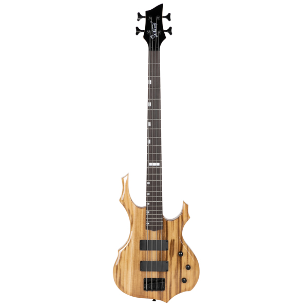 Do Sell on AmazonFull Size Glarry 4 String Burning Fire enclosed H-H Pickup Electric Bass Guitar with 20W Amplifier Bag Strap Connector Wrench Tool Burlywood