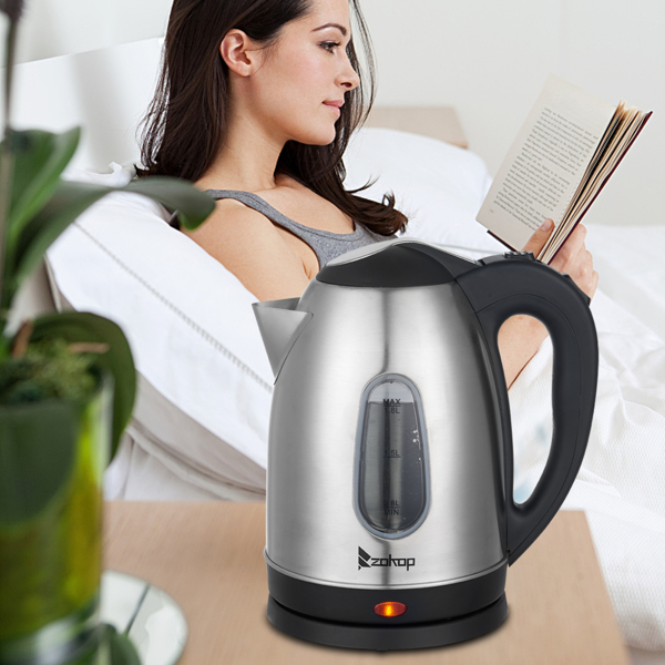 US Standard  HD-1802S 110V 1500W 1.8L Stainless Steel Electric Kettle with Water Window