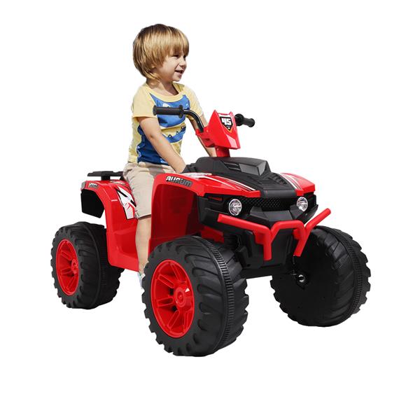 LZ-9955 ALL Terrain Vehicle Dual Drive Battery 12V7AH*1 without Remote Control with Slow Start Black &amp; Red