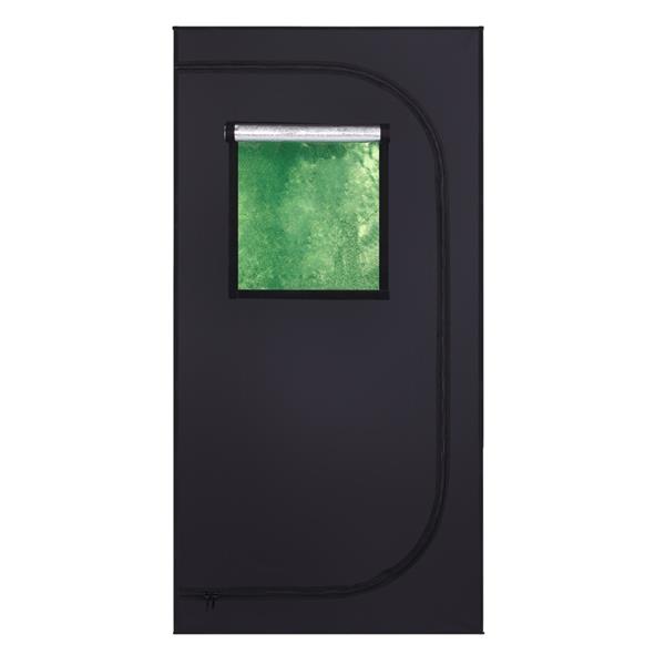 LY-80*80*160cm Home Use Dismountable Hydroponic Plant Growing Tent with Window Green &amp; Black